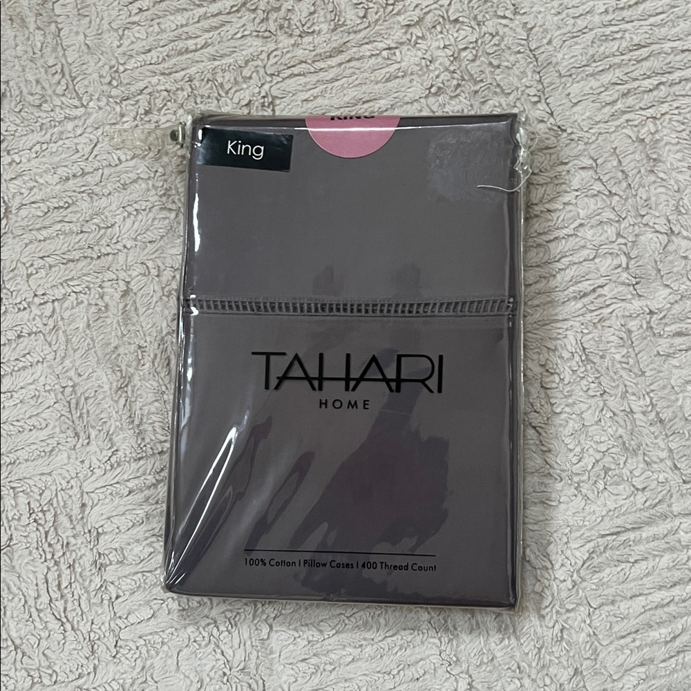 Tahari Home 100% cotton King Pillow Cases 400 thread count, New in packaging - Picture 15 of 15